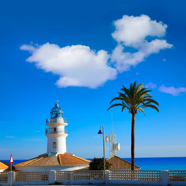 Cullera fyr i Valencia i Spanien — Stockfoto