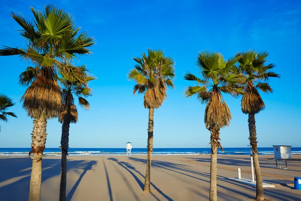 Praia Gandia em Valência de Espanha — Fotografia de Stock