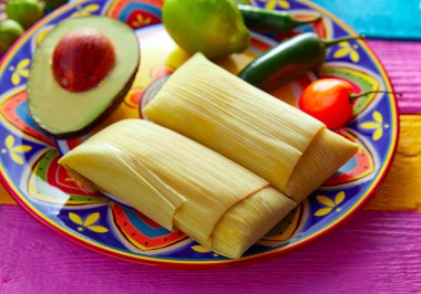 Meksika Tamale tamales Mısır yaprak