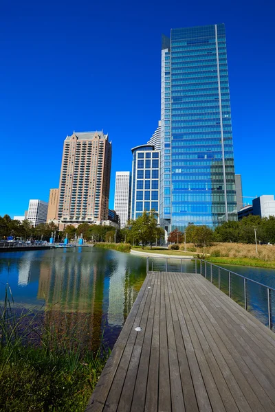 Houston Discovery green park in downtown — Stock Photo, Image