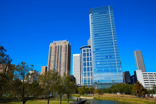 Houston Discovery parque verde no centro da cidade — Fotografia de Stock