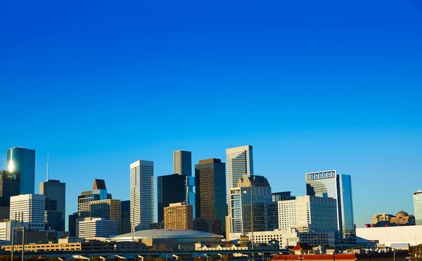 Panoramę centrum Houston Texas City w nas — Zdjęcie stockowe