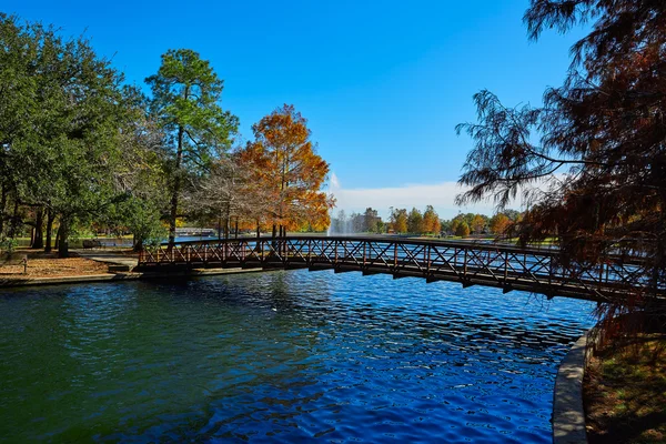 Houston Hermann park Mcgovern jezero — Stock fotografie