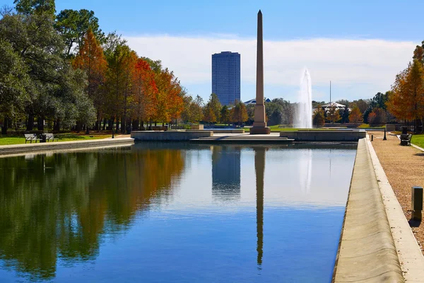 Houston Hermann parque Pioneer monumento obelisco — Foto de Stock