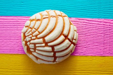 Conchas Mexican sweet bread traditional clipart