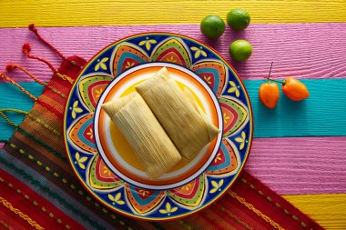 Meksika Tamale tamales Mısır yaprak