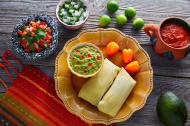 Meksika Tamale tamales Mısır yaprak