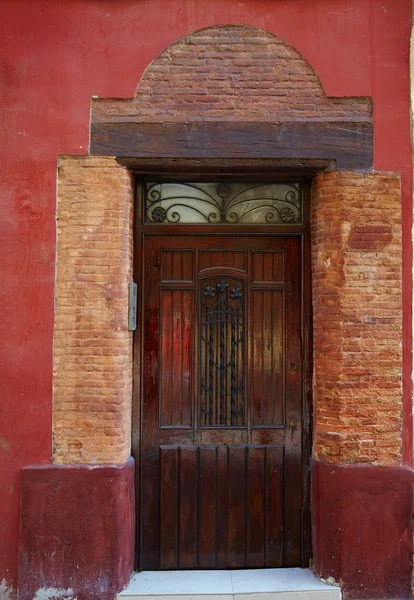 Valencia Barrio del Carmen door old town spain — Stock Photo, Image