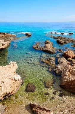Denia Las rotas beach Sant Antonio cape yakınında