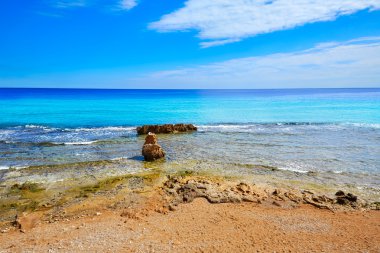Denia Las rotas beach Sant Antonio cape yakınında