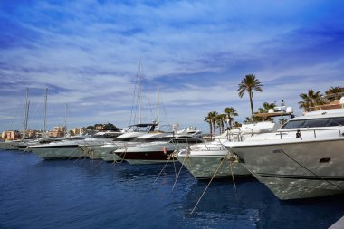 Denia port Marina Akdeniz İspanya