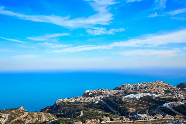 Benitatxell beach area aerial view Alicante — Stock Photo, Image