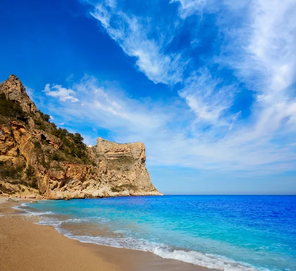 Playa Cala del Moraig en Benitatxell de Alicante —  Fotos de Stock