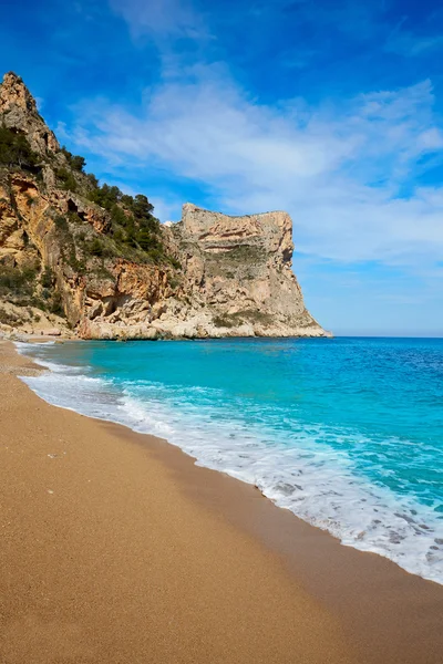 Pláž Cala del Moraig v Benitatxellu Alicante — Stock fotografie