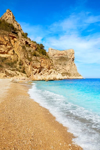 Playa Cala del Moraig en Benitatxell de Alicante —  Fotos de Stock