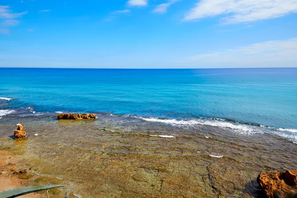 Denia Las rotas ชายหาดใกล้ซานตาอันโตนิโอผ้าคลุม — ภาพถ่ายสต็อก