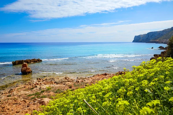 Denia Las rotas stranden i närheten av Sant Antonio cape — Stockfoto