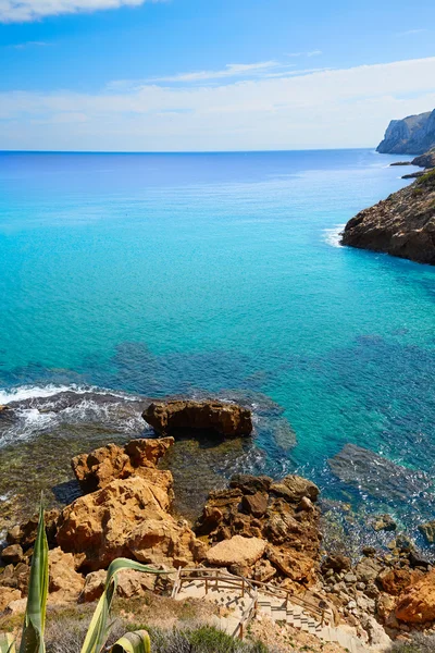 Playa de Denia Las rotas cerca del cabo de Sant Antonio —  Fotos de Stock