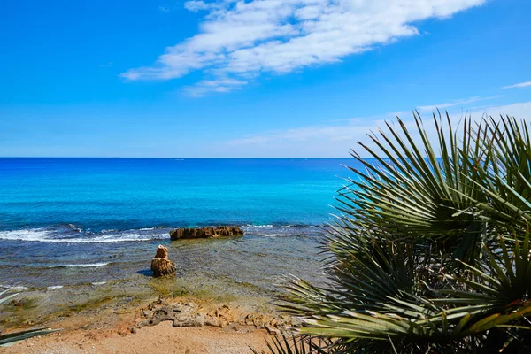 Denia Las rotas beach w pobliżu Sant Antonio cape — Zdjęcie stockowe