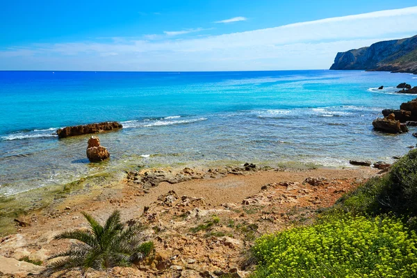 Playa de Denia Las rotas cerca del cabo de Sant Antonio — Foto de Stock