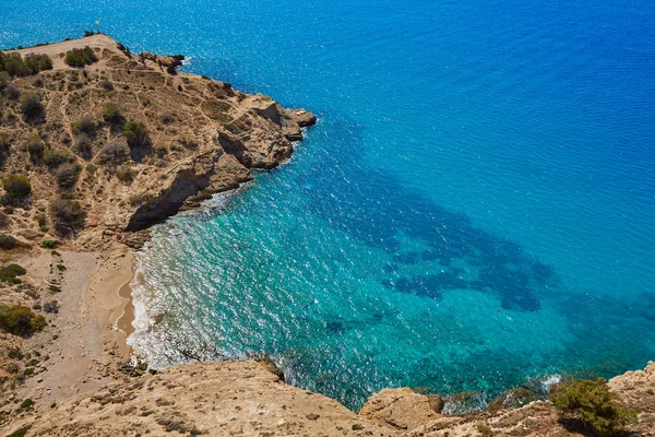 Spiaggia di Benidorm Alicante Mediterraneo Spagna — Foto Stock