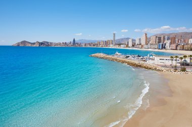 Benidorm Poniente beach Alicante İspanya