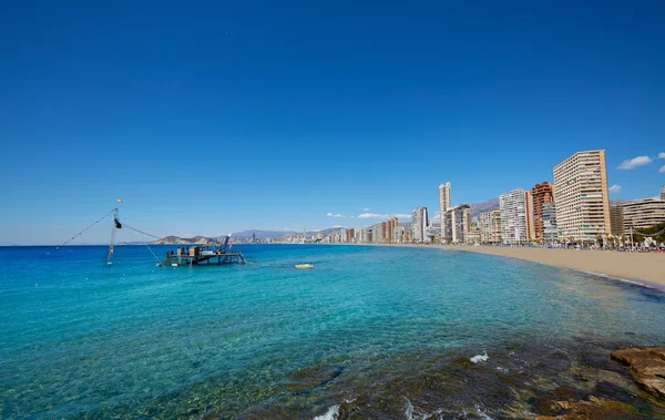 Benidorm levante strand in alicante spanien — Stockfoto