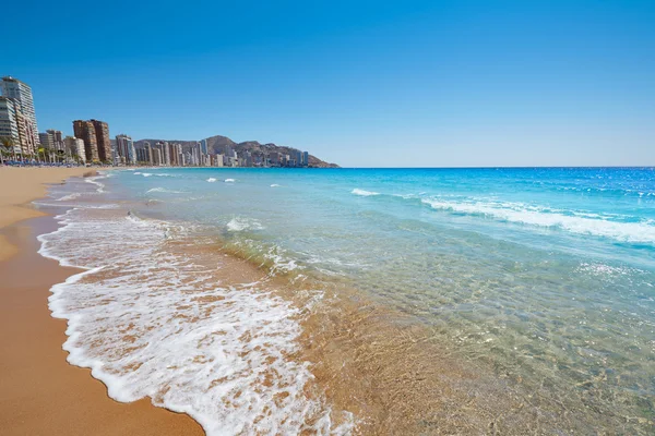 Spiaggia di Benidorm levante in alicante Spagna — Foto Stock