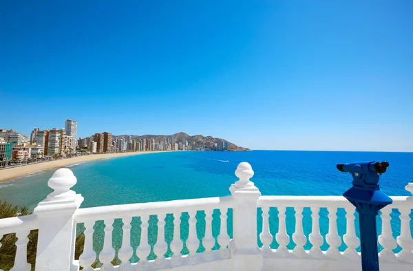 Benidorm Levante-stranden i Alicante Spanien — Stockfoto