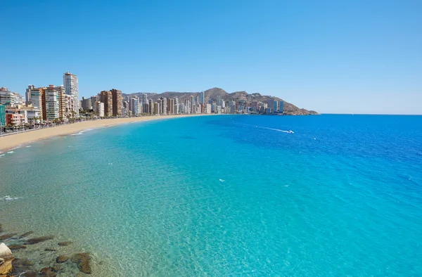 Benidorm levante playa en alicante España —  Fotos de Stock