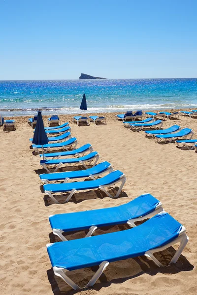 Benidorm Levante strand in Alicante Spanje — Stockfoto