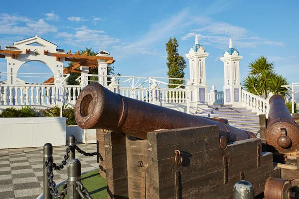 Benidorm stary Canon w Mirador del Castillo — Zdjęcie stockowe