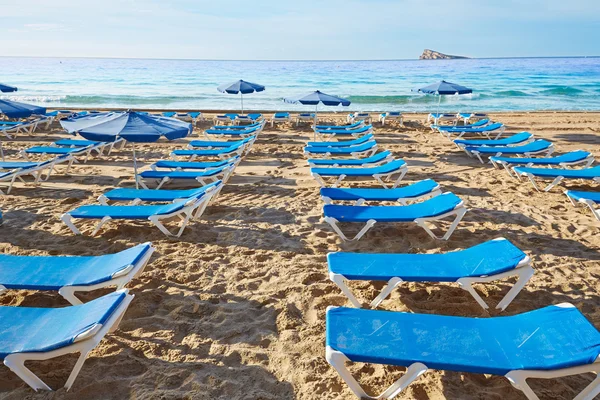 Benidorm levante praia em alicante Espanha — Fotografia de Stock