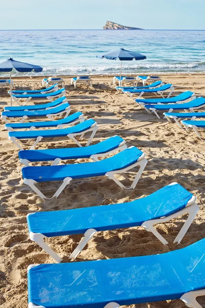 Plaży Levante w Benidorm, w Alicante, Hiszpania — Zdjęcie stockowe