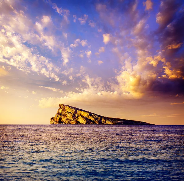 Benidorm ostrov ve Středozemním moři Alicante — Stock fotografie