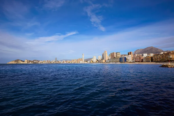 Benidorm an der Mittelmeerküste — Stockfoto