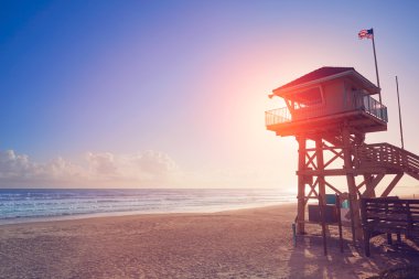 Daytona Beach Florida sahil güvenlik kulesinde ABD