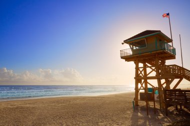 Daytona Beach Florida sahil güvenlik kulesinde ABD