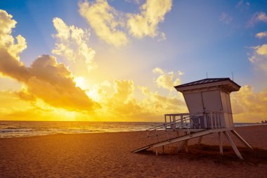 Fort Lauderdale beach gündoğumu Florida bize