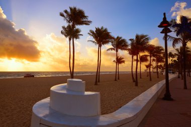 Fort Lauderdale beach gündoğumu Florida bize