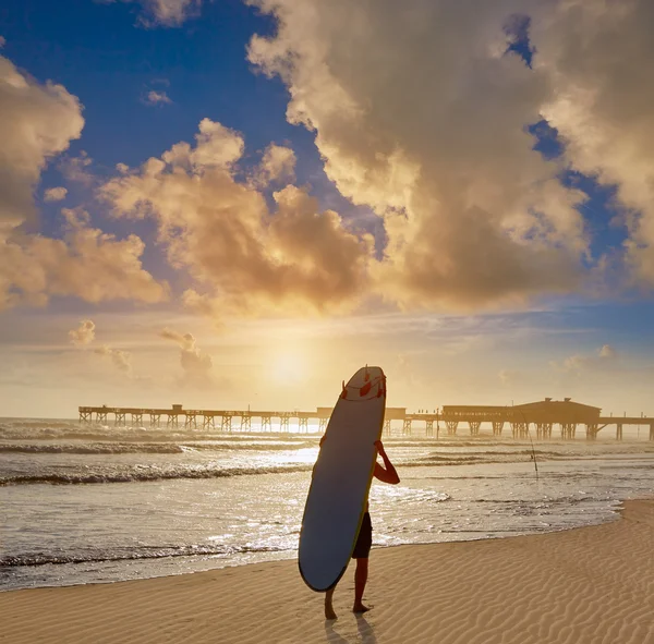 Daytona Beach en Florida con muelle Estados Unidos — Foto de Stock