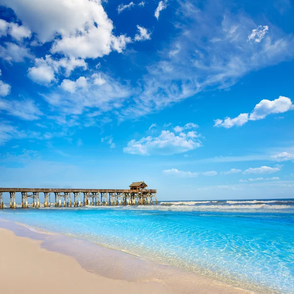 Cais de praia de cacau em Cabo Canaveral Florida — Fotografia de Stock