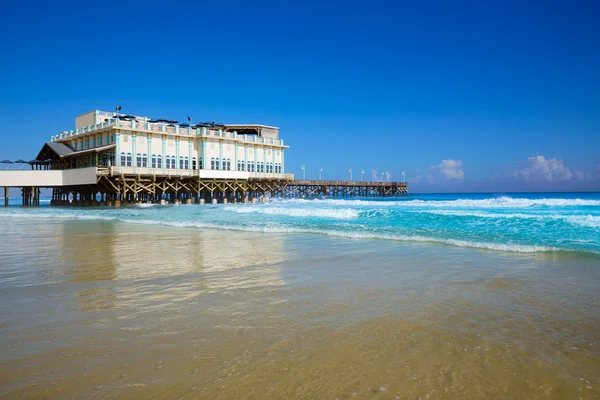 Daytona Beach i Florida med pier Usa — Stockfoto