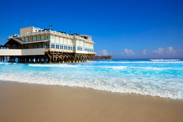 Daytona Beach Florida pier ABD ile — Stok fotoğraf