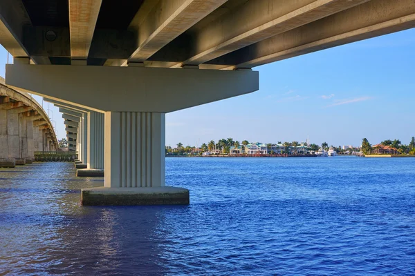 Nápoly Florida Marco Island híd kilátás Florida — Stock Fotó