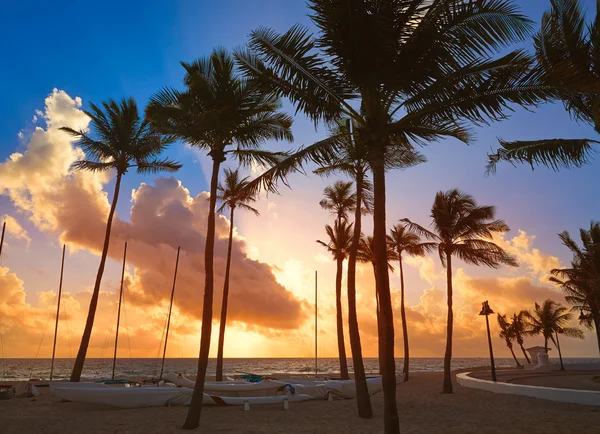 Fort Lauderdale playa amanecer Florida ES — Foto de Stock