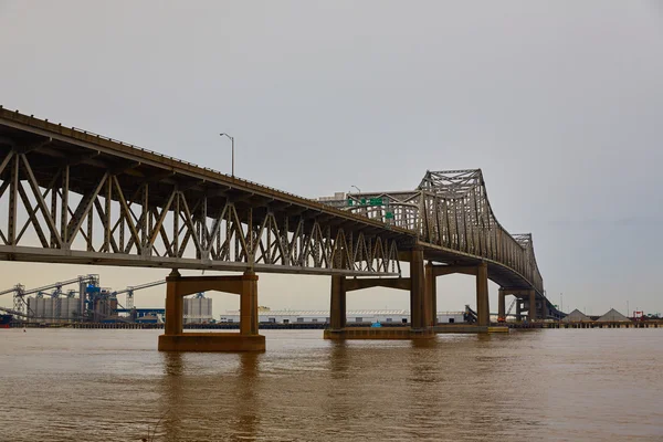 Rzeki Mississippi Louisiana Horace Wilkinson Bridge — Zdjęcie stockowe