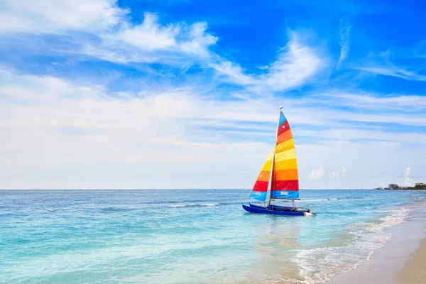 Florida fort Myers beach segelbåt i Usa — Stockfoto