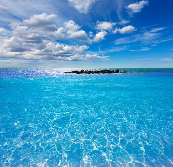 Key West beach fort Zachary Taylor Park Florida — Stockfoto