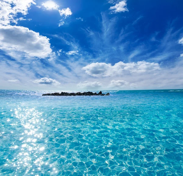 Key West beach fort Zachary Taylor Park Florida — Stock Photo, Image